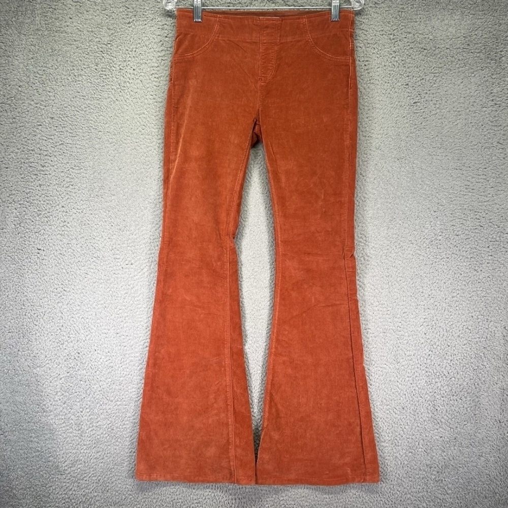 Free People Penny Pull On Burnt Oramge Cords, Flared